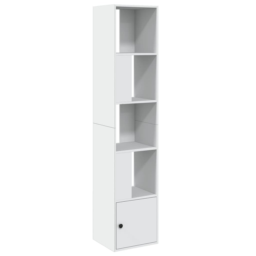 Boekenkast 40x36x189 cm bewerkt hout wit