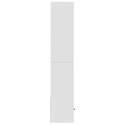 Boekenkast 40x36x189 cm bewerkt hout wit
