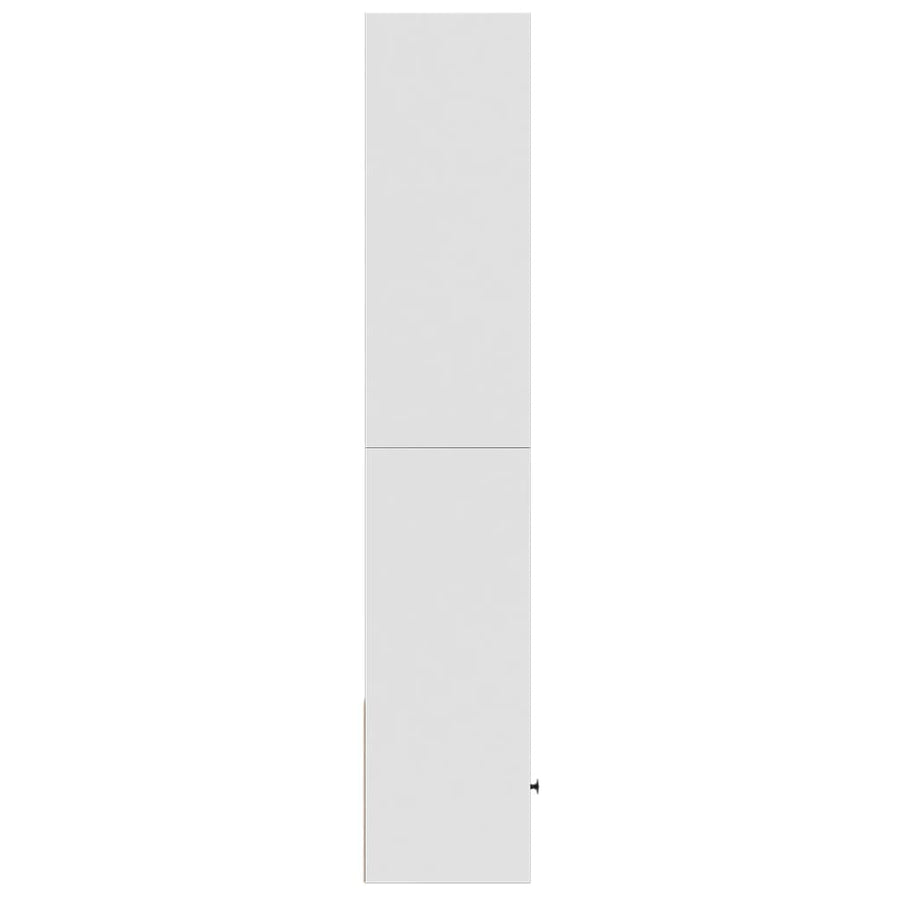 Boekenkast 40x36x189 cm bewerkt hout wit