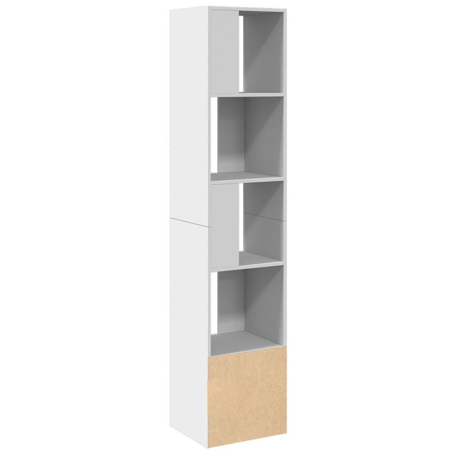 Boekenkast 40x36x189 cm bewerkt hout wit