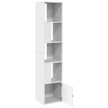 Boekenkast 40x36x189 cm bewerkt hout wit