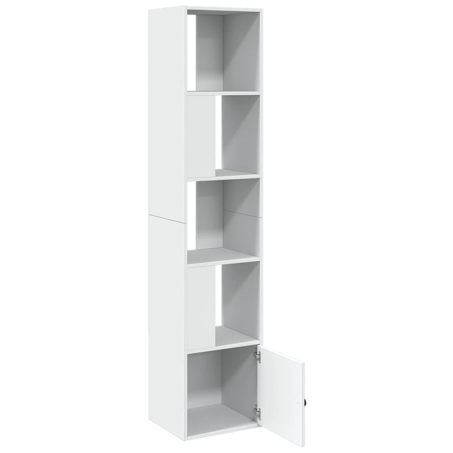 Boekenkast 40x36x189 cm bewerkt hout wit