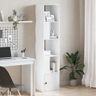 Bookcase 40x36x189 cm engineered wood white