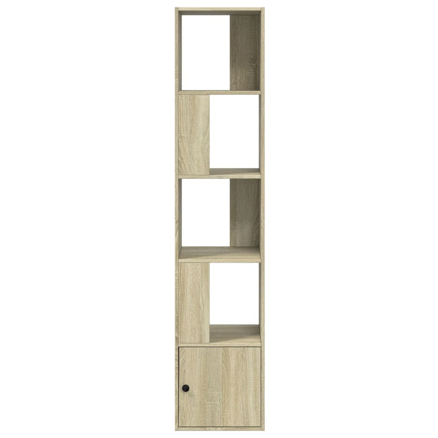 Boekenkast 40x36x189 cm bewerkt hout sonoma eikenkleurig