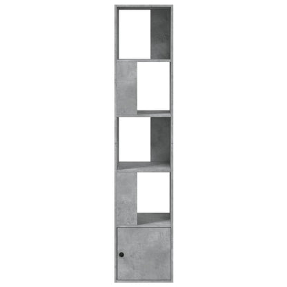 Boekenkast 40x36x189 cm bewerkt hout betongrijs