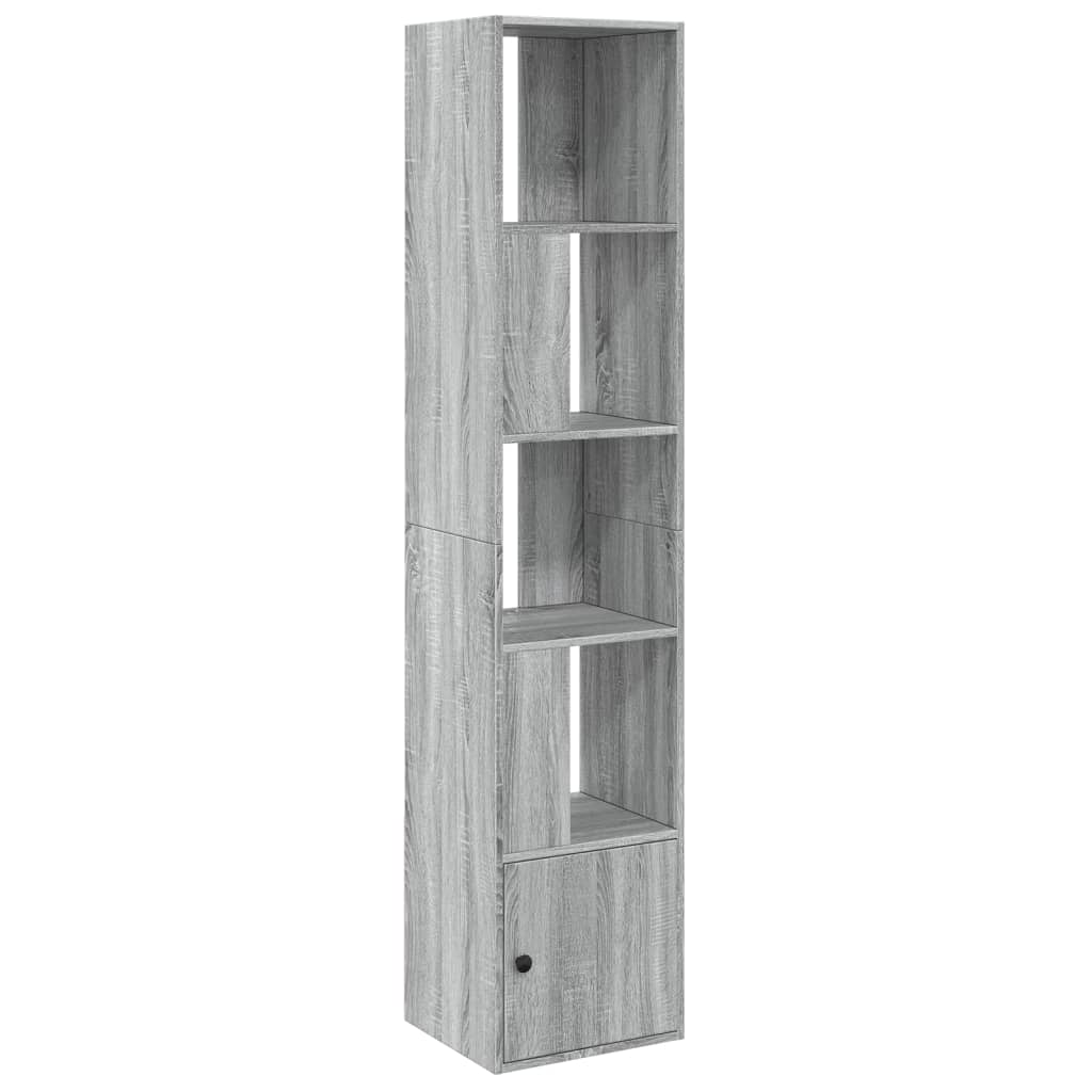 Boekenkast 40x36x189 cm bewerkt hout grijs sonoma eikenkleurig