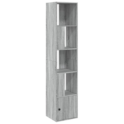 Boekenkast 40x36x189 cm bewerkt hout grijs sonoma eikenkleurig