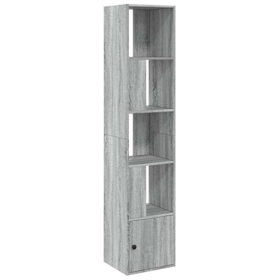 Boekenkast 40x36x189 cm bewerkt hout grijs sonoma eikenkleurig