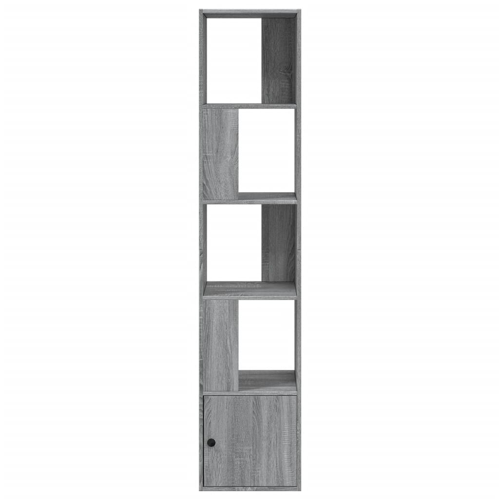 Boekenkast 40x36x189 cm bewerkt hout grijs sonoma eikenkleurig