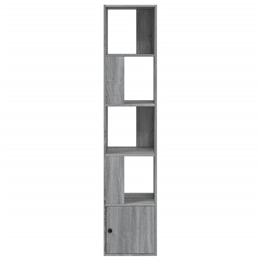 Boekenkast 40x36x189 cm bewerkt hout grijs sonoma eikenkleurig