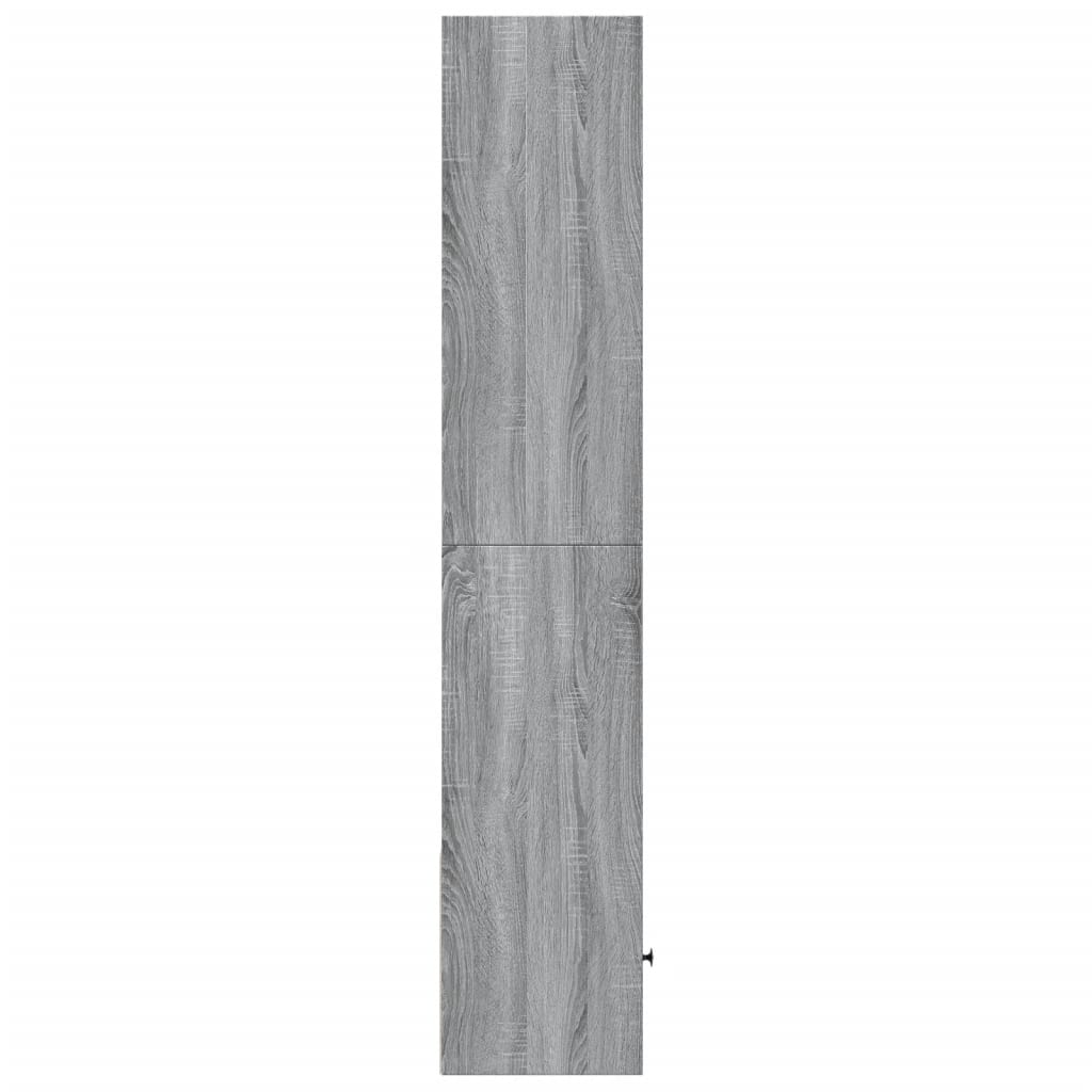 Boekenkast 40x36x189 cm bewerkt hout grijs sonoma eikenkleurig