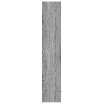 Boekenkast 40x36x189 cm bewerkt hout grijs sonoma eikenkleurig