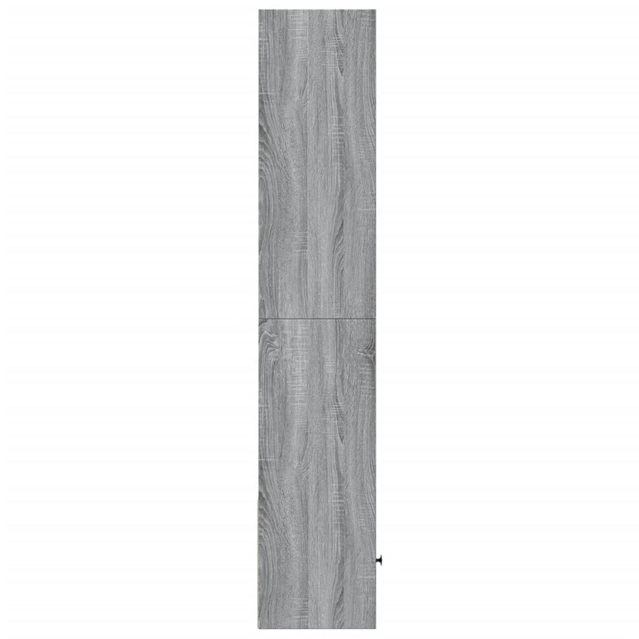Boekenkast 40x36x189 cm bewerkt hout grijs sonoma eikenkleurig