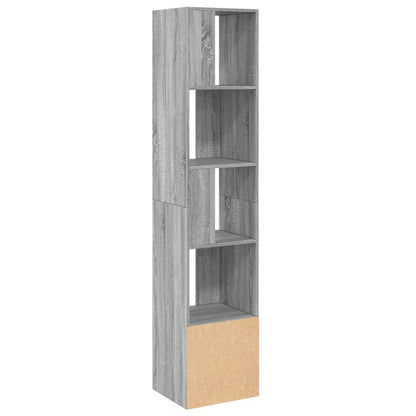Boekenkast 40x36x189 cm bewerkt hout grijs sonoma eikenkleurig
