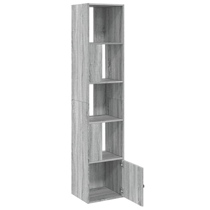 Boekenkast 40x36x189 cm bewerkt hout grijs sonoma eikenkleurig