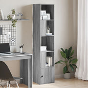 Boekenkast 40x36x189 cm grijs sonoma eiken bewerkt hout
