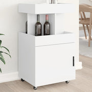 Drankkar 50x41x89 cm bewerkt hout wit