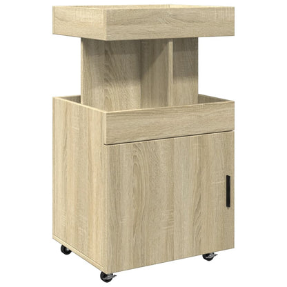 Drankkar 50x41x89 cm bewerkt hout sonoma eikenkleurig