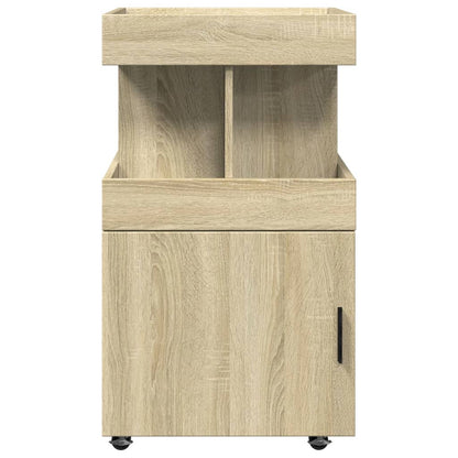 Drankkar 50x41x89 cm bewerkt hout sonoma eikenkleurig