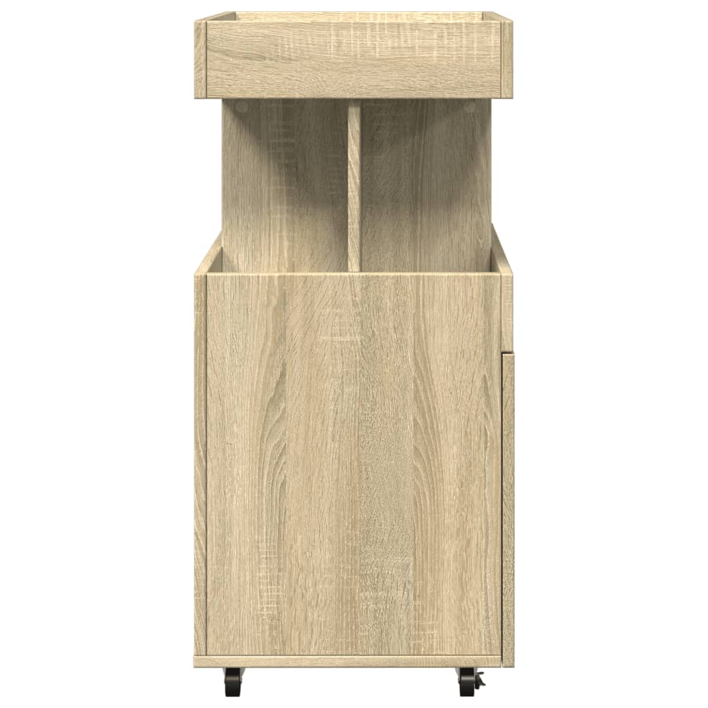 Drankkar 50x41x89 cm bewerkt hout sonoma eikenkleurig