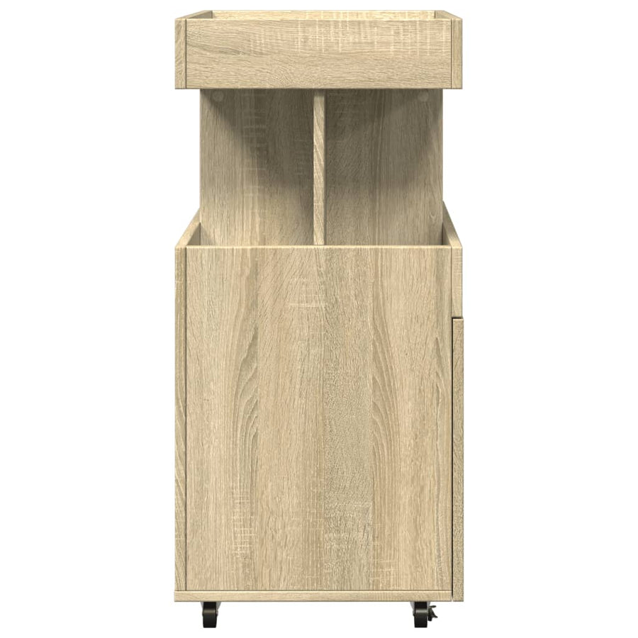 Drankkar 50x41x89 cm bewerkt hout sonoma eikenkleurig