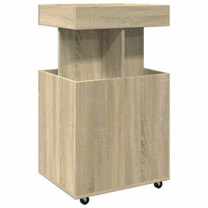 Drankkar 50x41x89 cm bewerkt hout sonoma eikenkleurig
