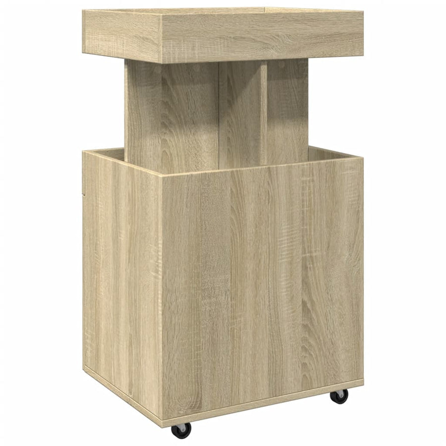 Drankkar 50x41x89 cm bewerkt hout sonoma eikenkleurig
