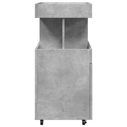 Drankkar 50x41x89 cm bewerkt hout betongrijs