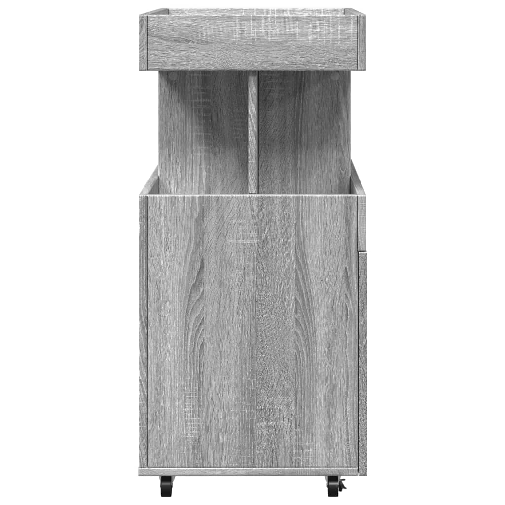 Drankkar 50x41x89 cm bewerkt hout grijs sonoma eikenkleurig