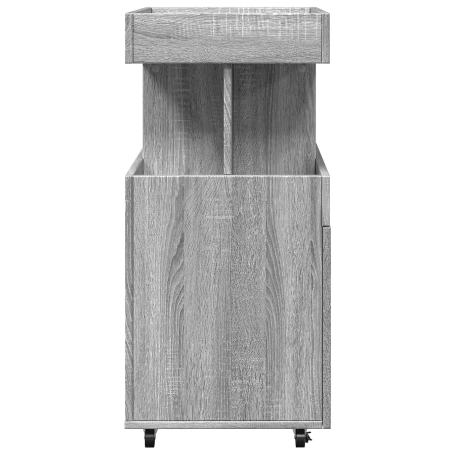 Drankkar 50x41x89 cm bewerkt hout grijs sonoma eikenkleurig