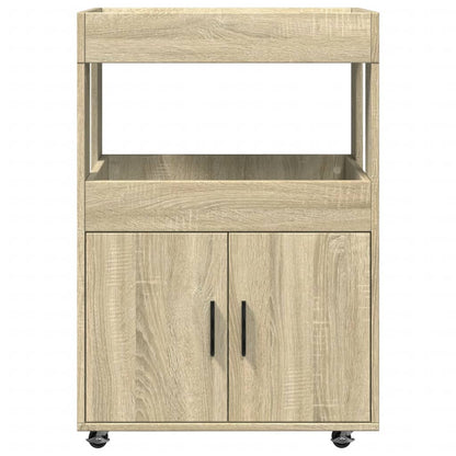 Drankkar 60X39,5X89 Cm Bewerkt Hout Kleurig Sonoma eiken