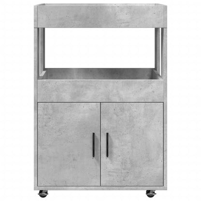 Drankkar 60X39,5X89 Cm Bewerkt Hout Betongrijs