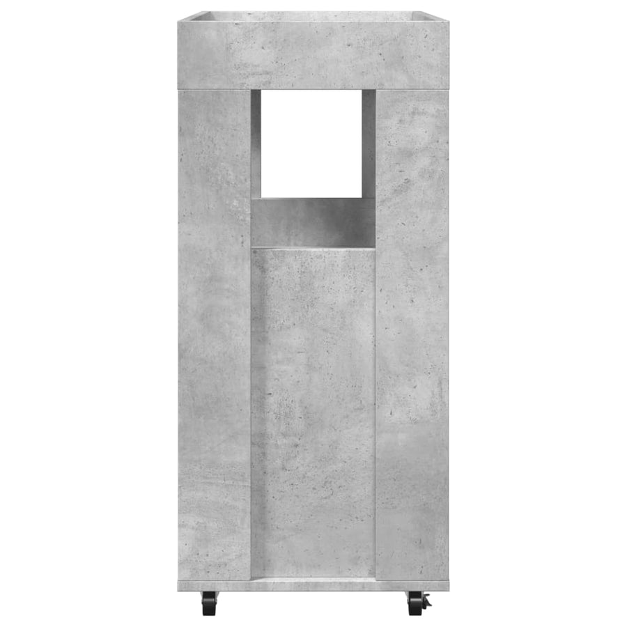 Drankkar 60X39,5X89 Cm Bewerkt Hout Betongrijs