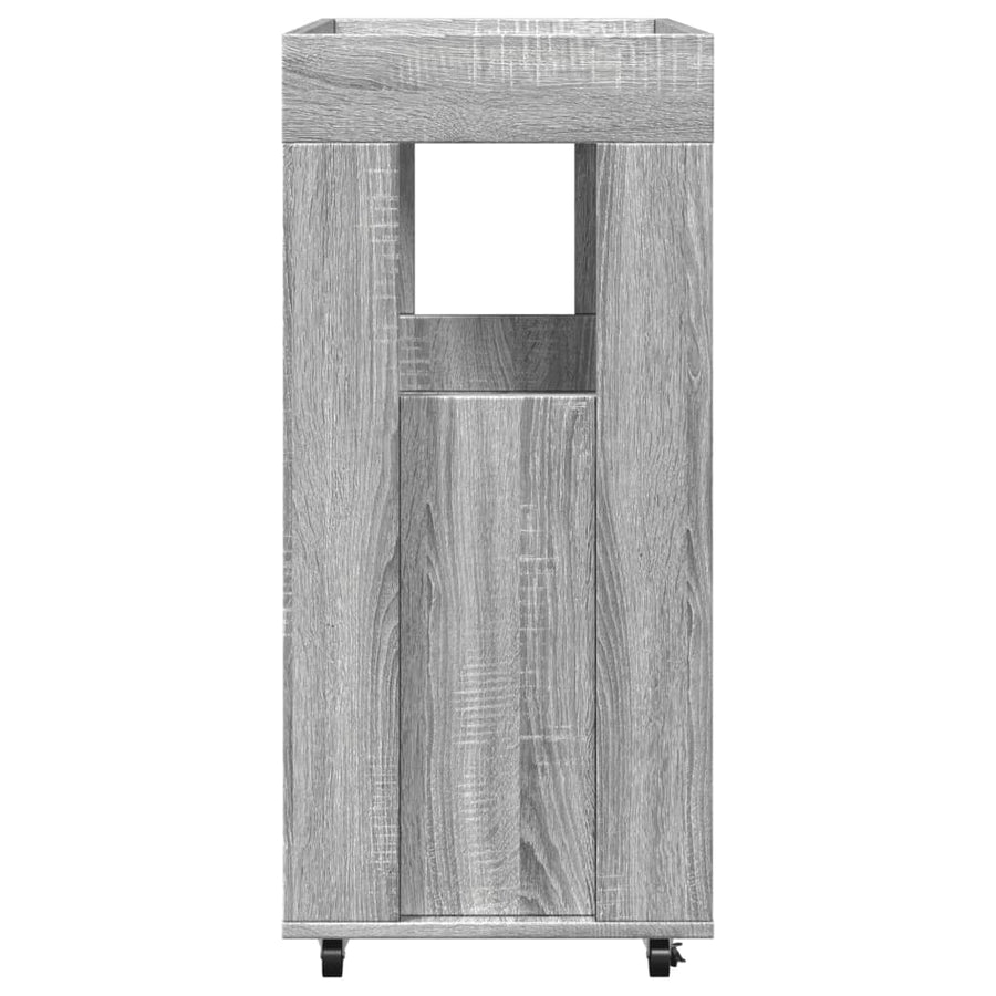 Drankkar 60X39,5X89 Cm Bewerkt Hout Eikenkleurig Grijs sonoma