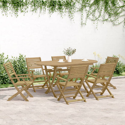 7-delige Tuinset massief acaciahout