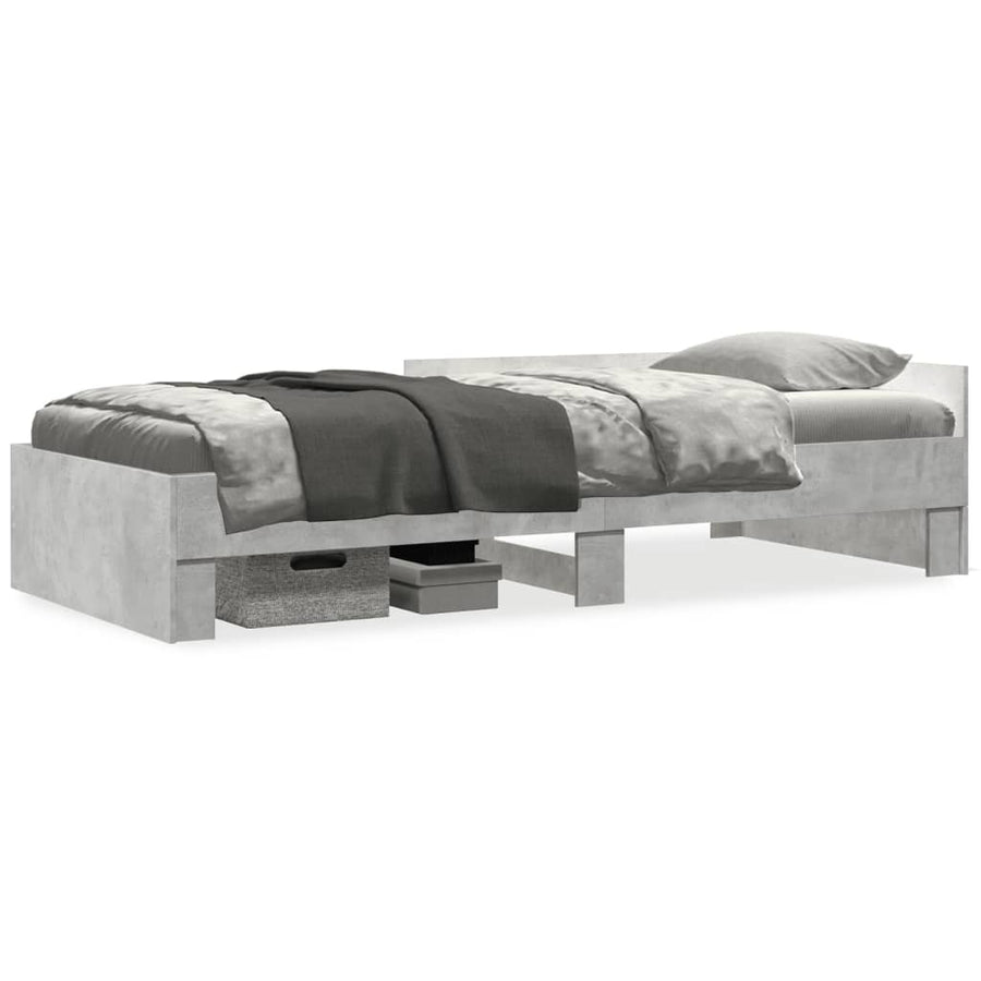 Bedframe Bewerkt Hout 100 x 200 cm