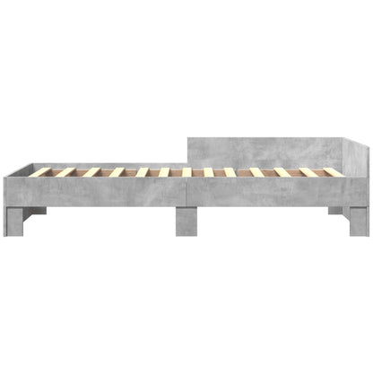 Bedframe Bewerkt Hout 100 x 200 cm