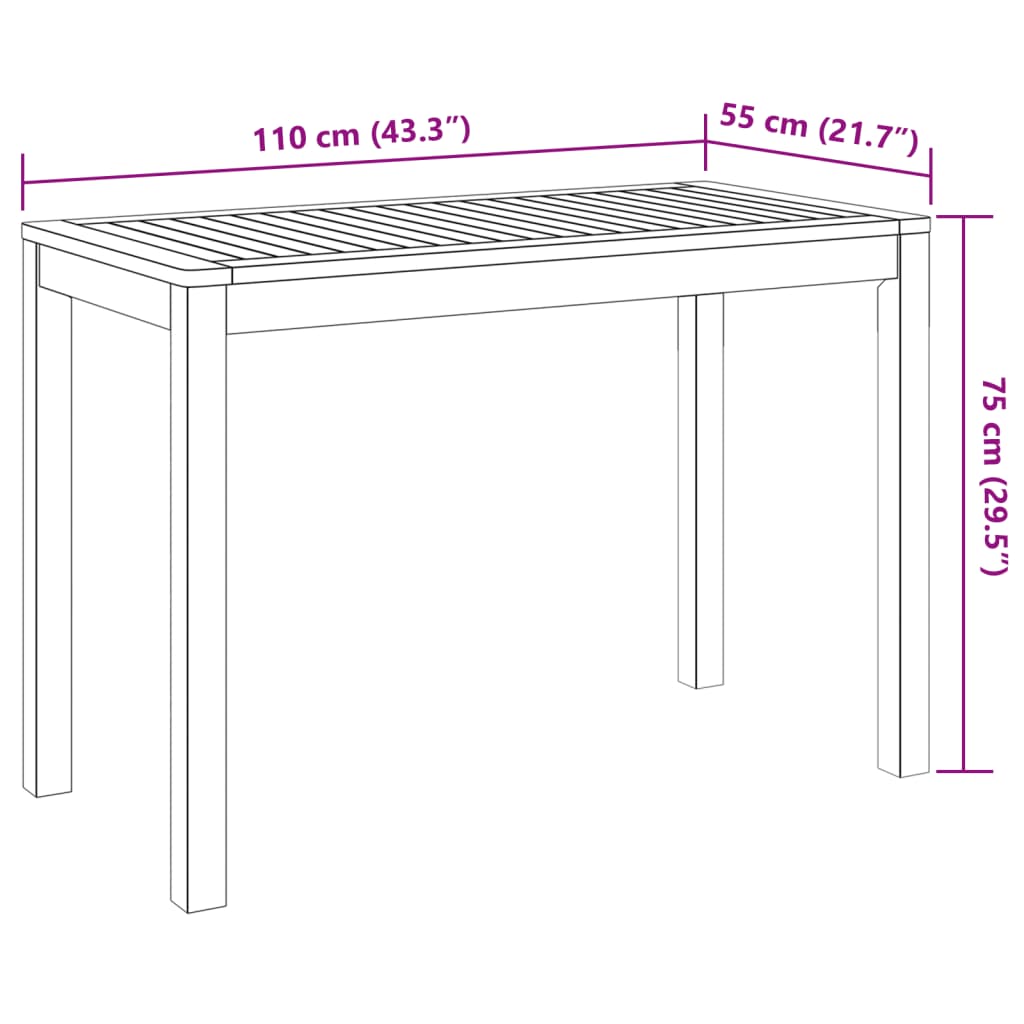 3-Delige Tuinset Massief Acaciahout 2