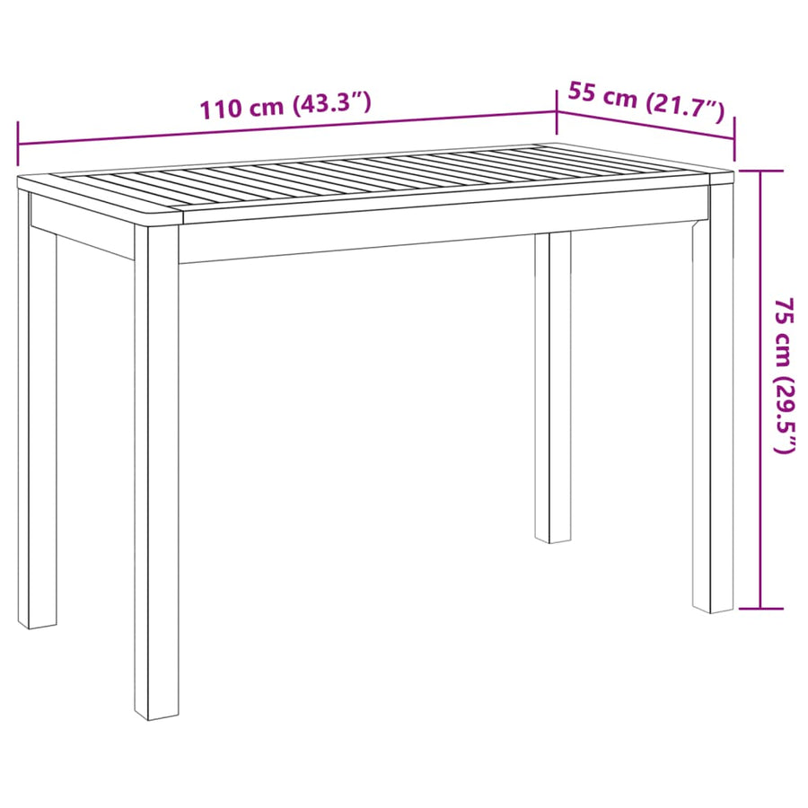 3-Delige Tuinset Massief Acaciahout 2