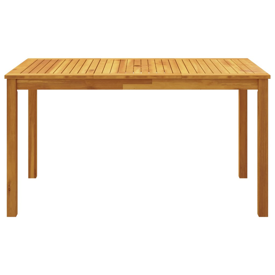 5-delige Eethoek 140x80x74 cm massief acaciahout