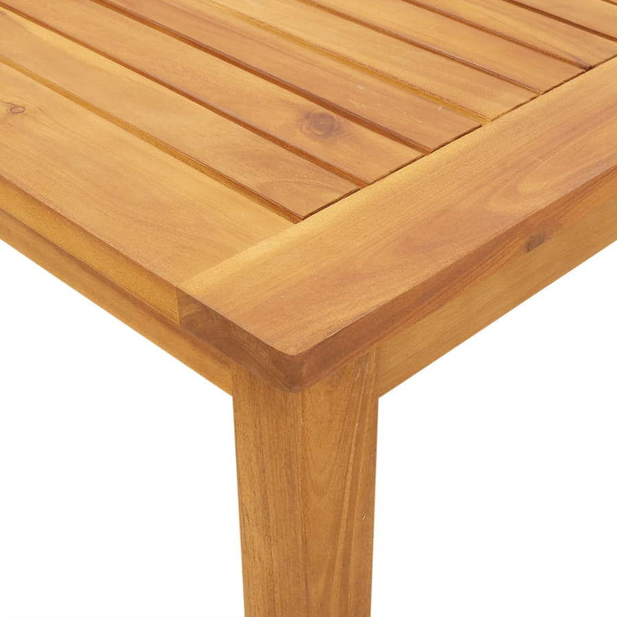5-delige Eethoek 140x80x74 cm massief acaciahout