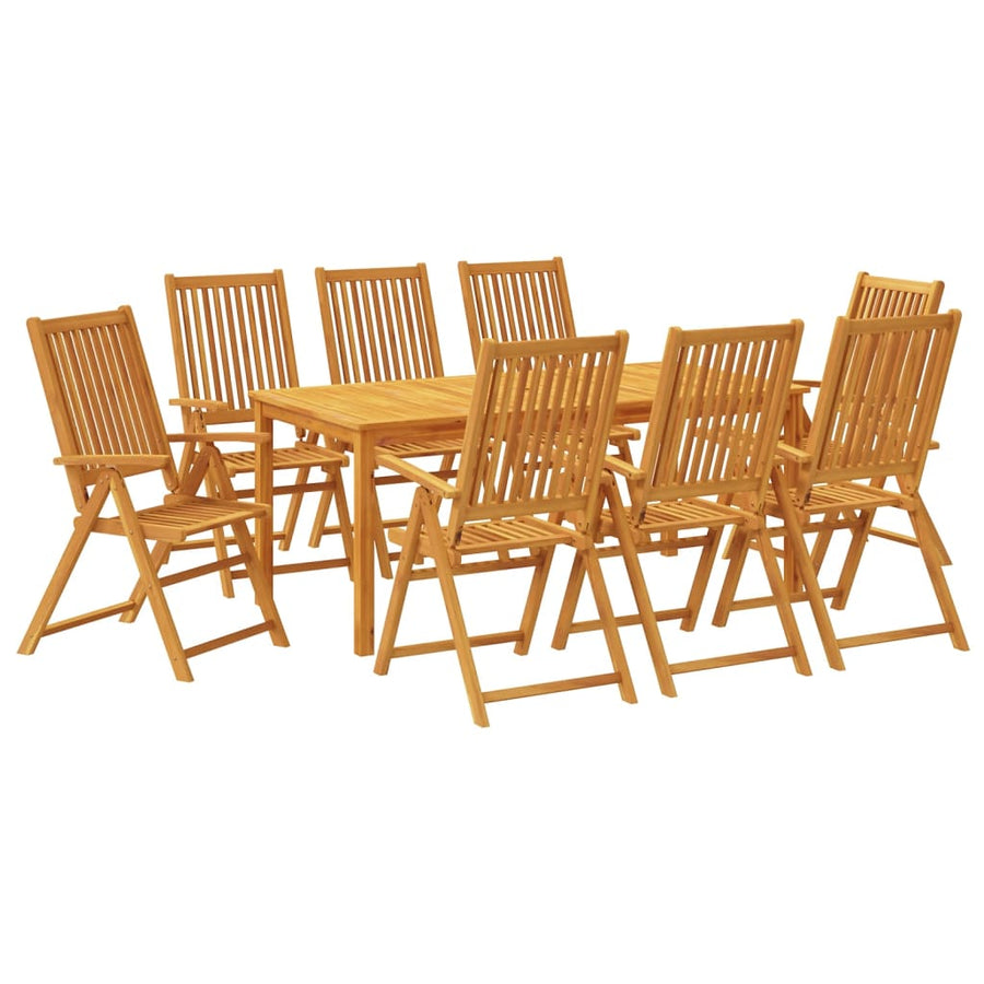 9-Delige Tuinset 180X90X75 Cm Massief Acaciahout 1