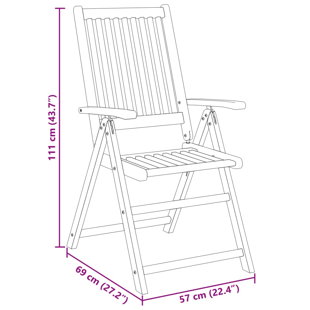 9-Delige Tuinset 180X90X75 Cm Massief Acaciahout 1