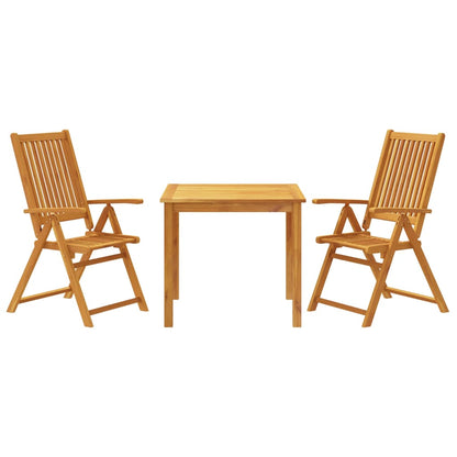 3-delige Tuinset massief acaciahout