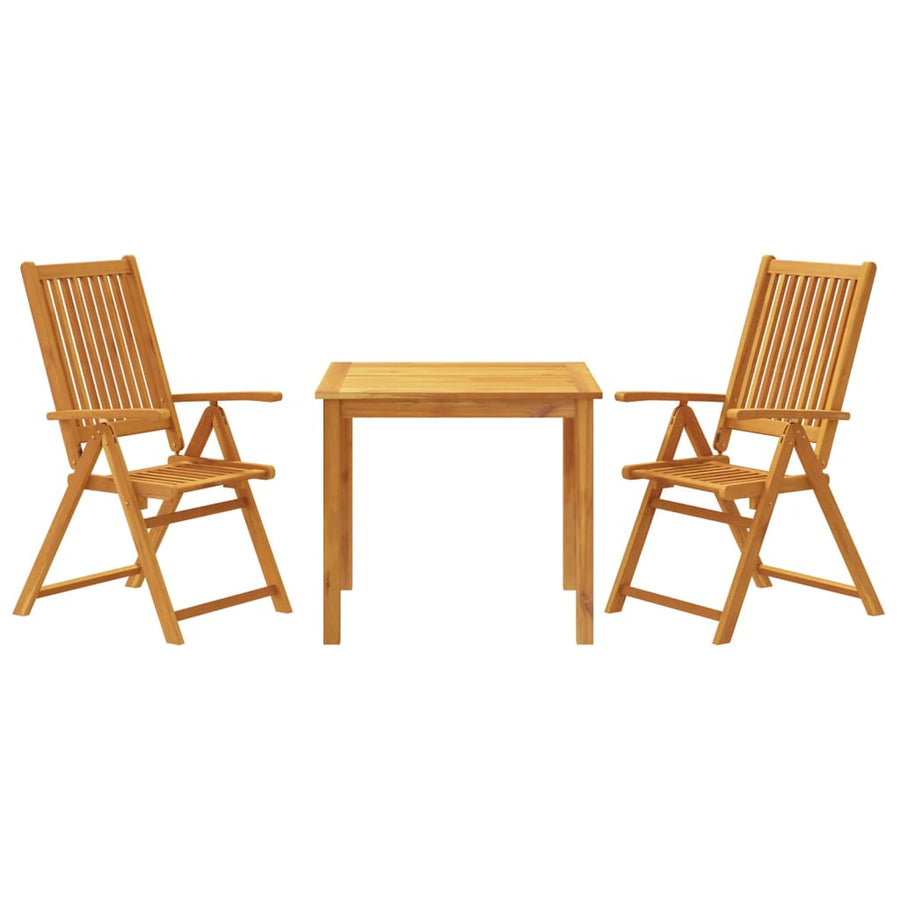 3-delige Tuinset massief acaciahout