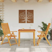 Tuinset massief acaciahout 85x85x74 cm