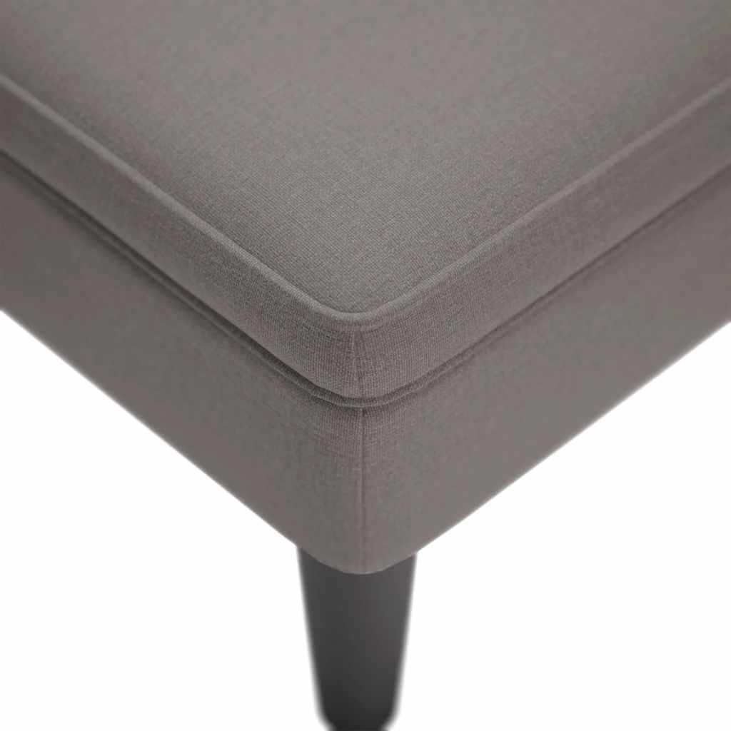 Chaise longue met kussen en rechterarmleuning stof taupe