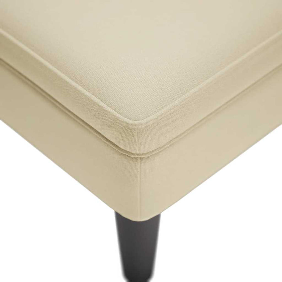 Chaise Longue Met Kussen En Rechterarmleuning Stof Kleurig Crème