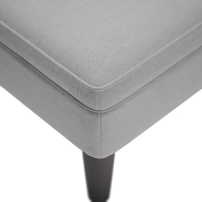 Chaise longue met kussen en rechterarmleuning stof wolk grijs