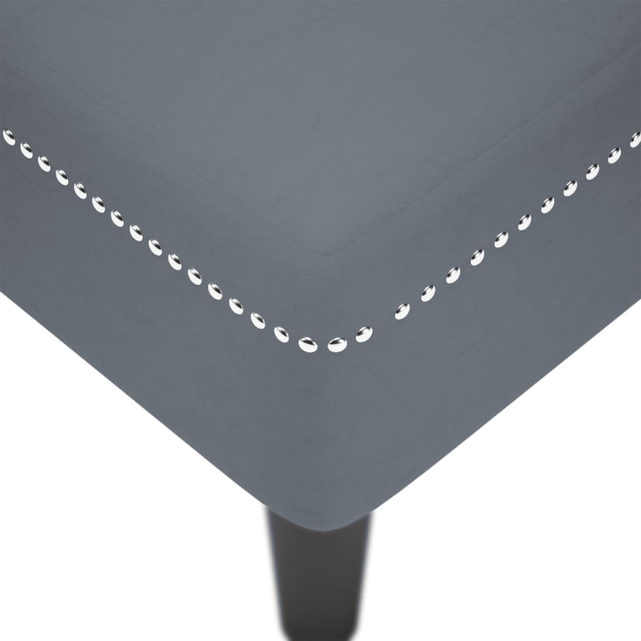 Chaise longue met kussen&rechterarmleuning fluweel donkergrijs